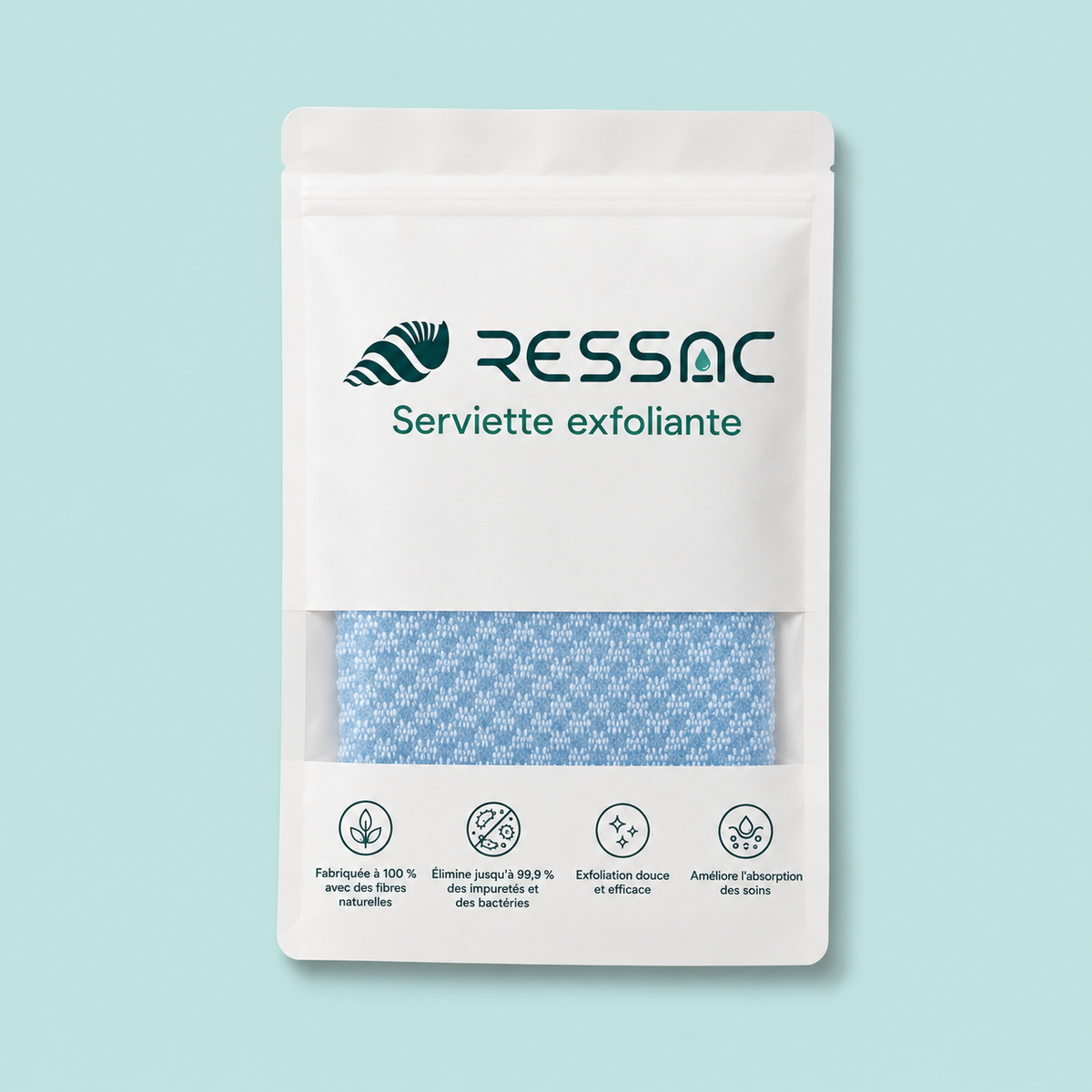 Serviette de douche exfoliante Ressac™